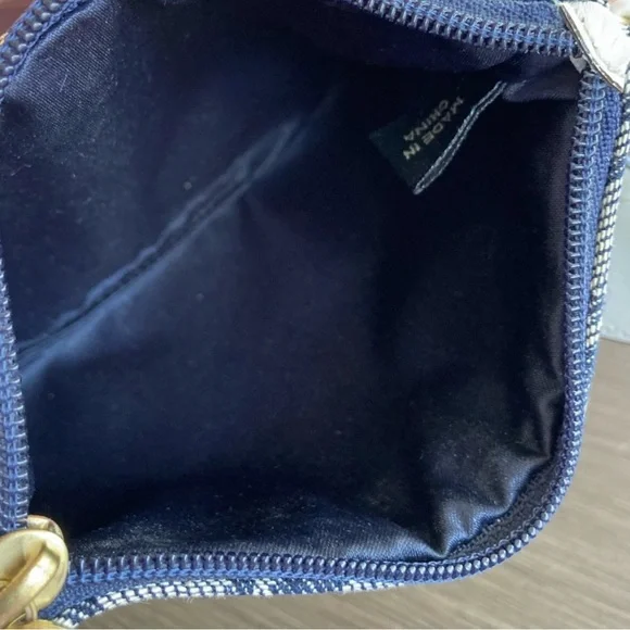 Coach Blue and White Wristlet - Picture 4 of 6